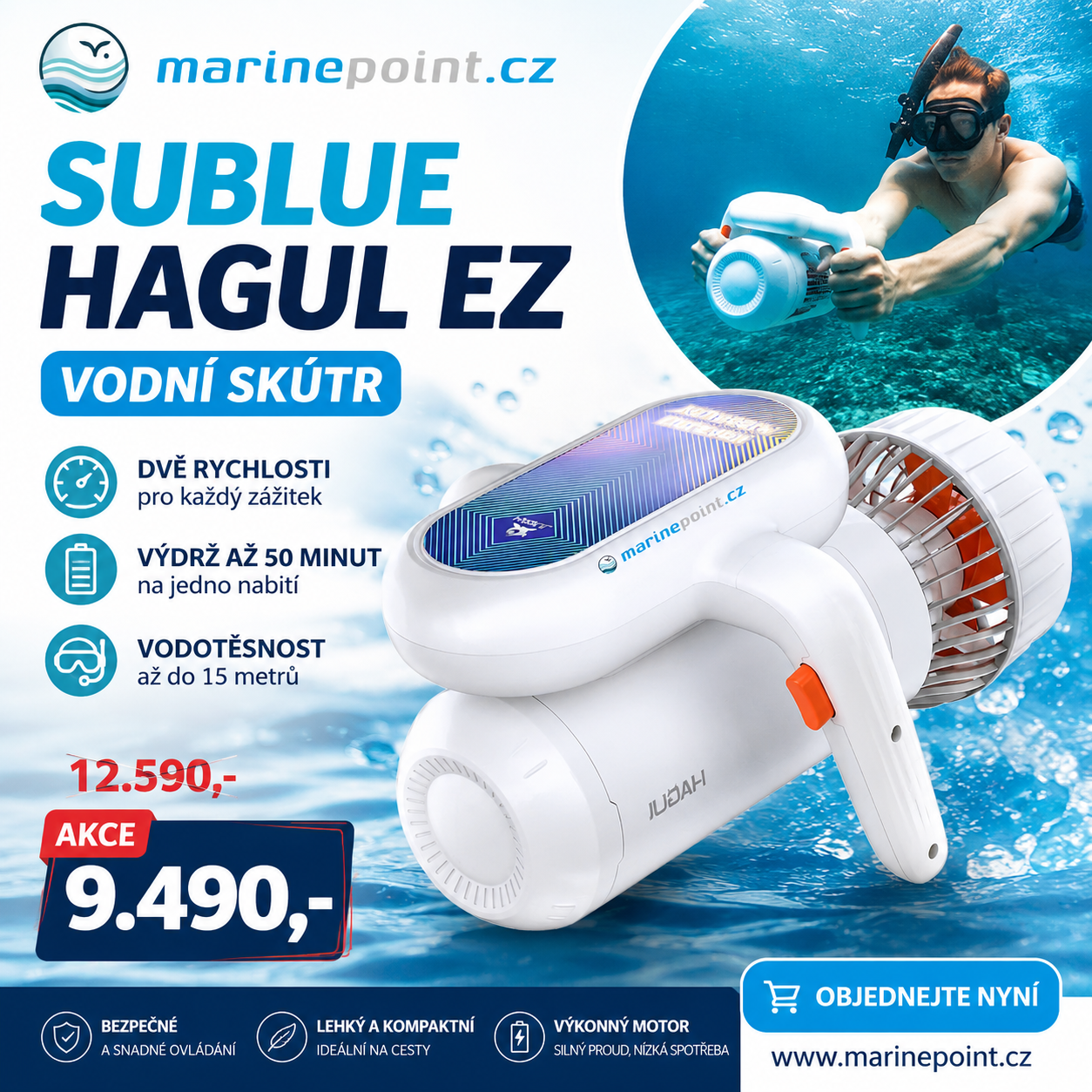 SUBLUE Hagul EZ vodní skútr