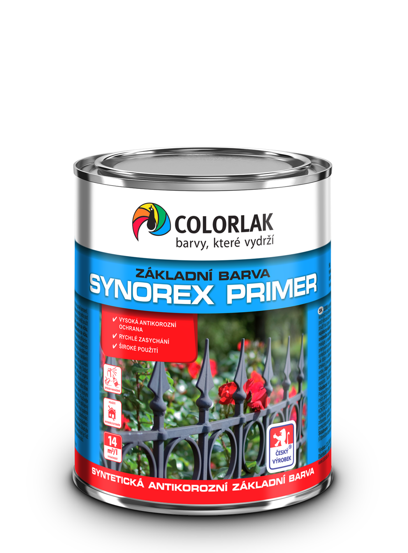 Colorlak Synorex Primer základní barva průmyslová S2000 červenohnědá 0840 3,5 Kg