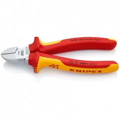 Kleště boční štípací izolované 160 mm 1000V VDE KNIPEX 70 06 160