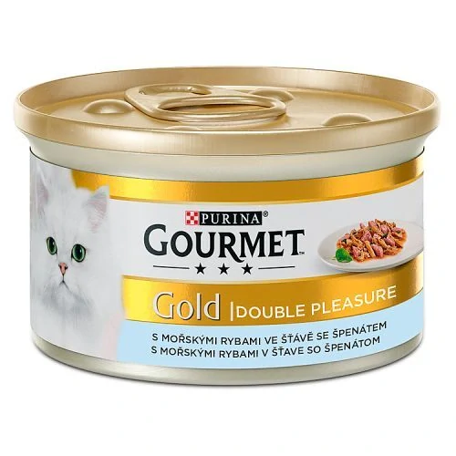 GOURMET GOLD Mořské ryby a špenát 85g