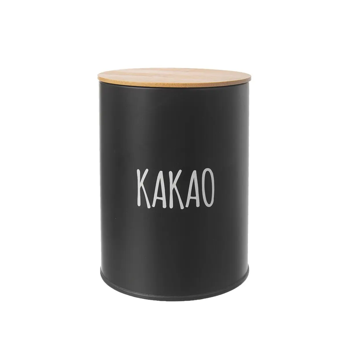 Dóza plech/bambus pr. 11cm Kakao BLACK