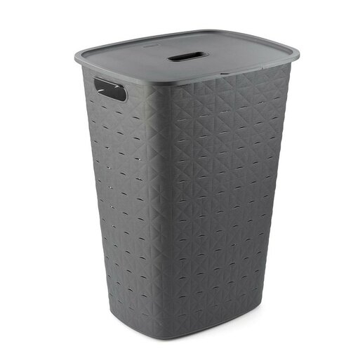 Curver Koš na špinavé prádlo Softex tmavě šedá 56L 00571-Z68