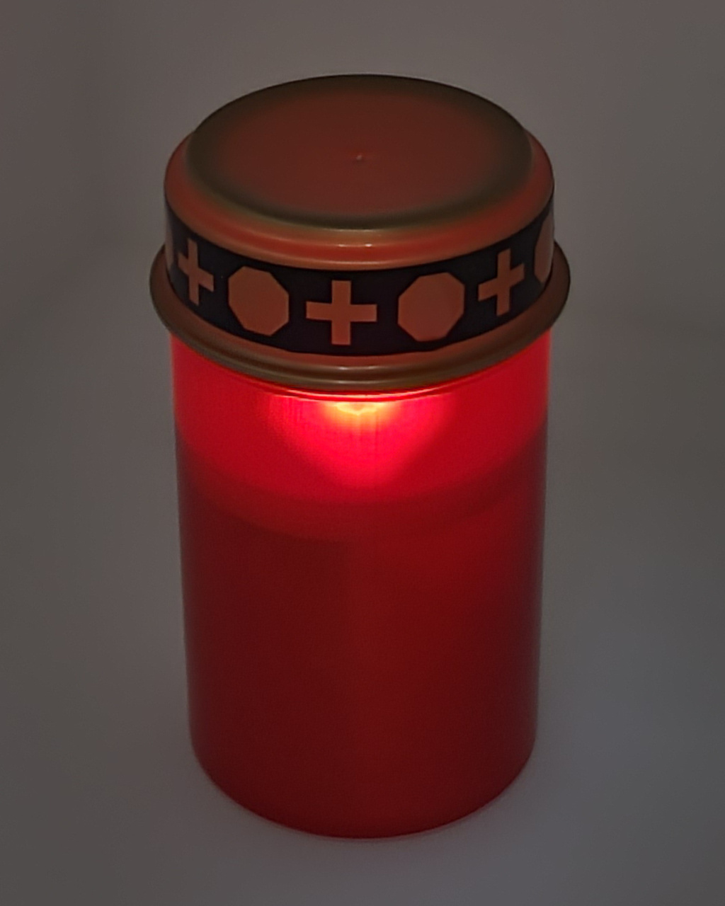 Hřbitovní LED svíce s časovačem červená HOME decor HD -122F