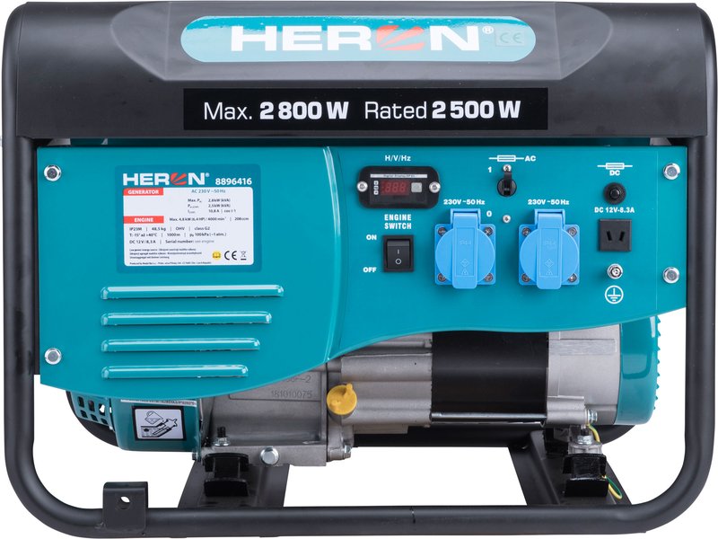 Elektrocentrála 2,8kW/6,5HP HERON 8896416 benzin