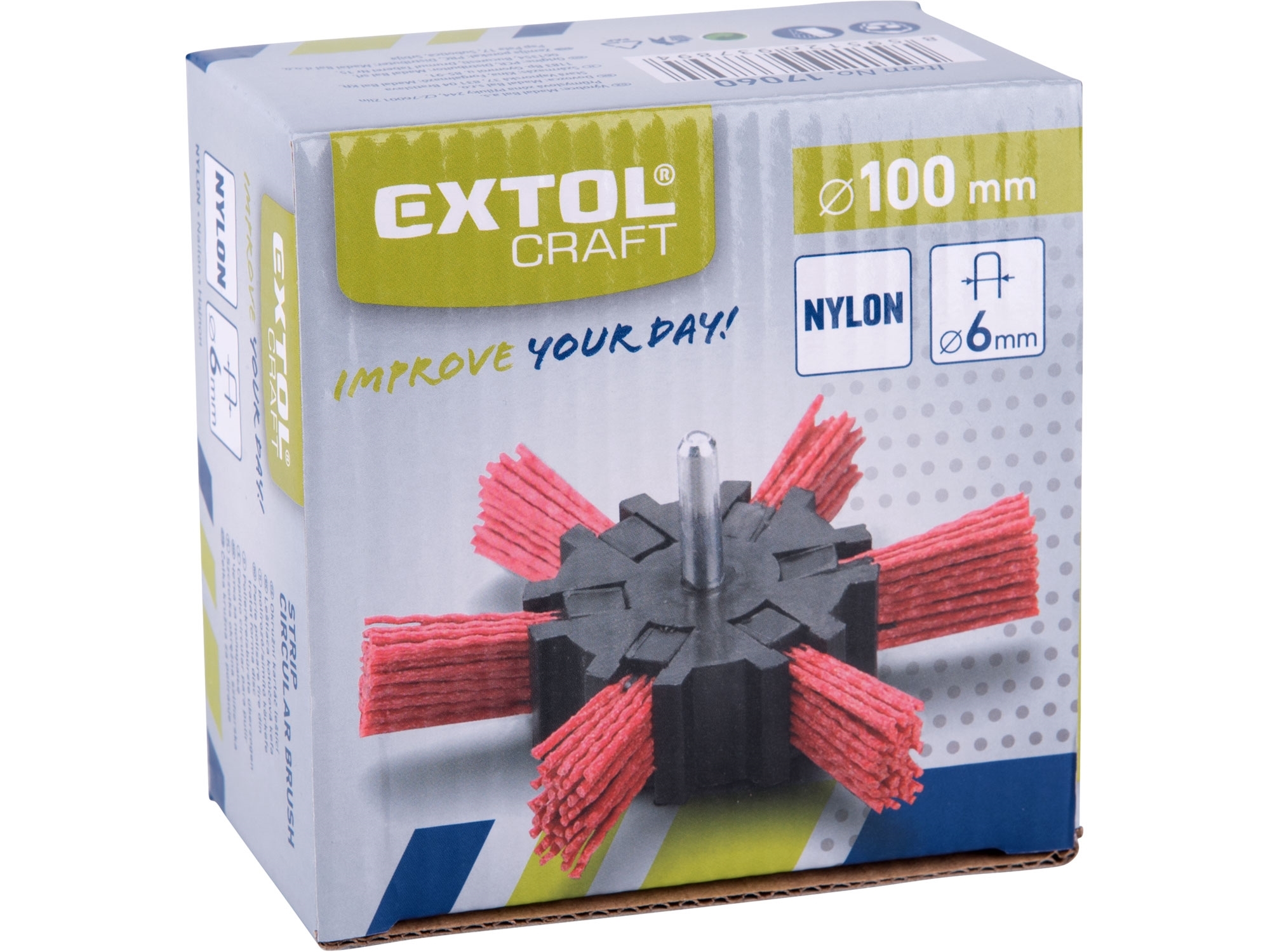 Kartáč okružní leštící, O 100mm, NYLON  EXTOL CRAFT 17060