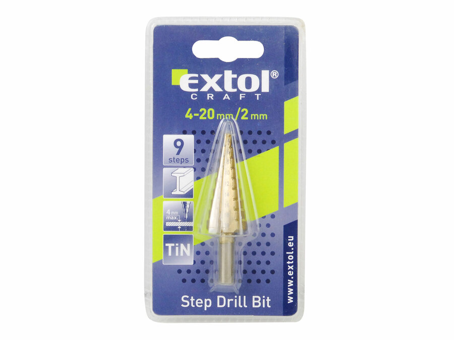 Vrták 4-20mm stupňovitý EXTOL CRAFT 20053