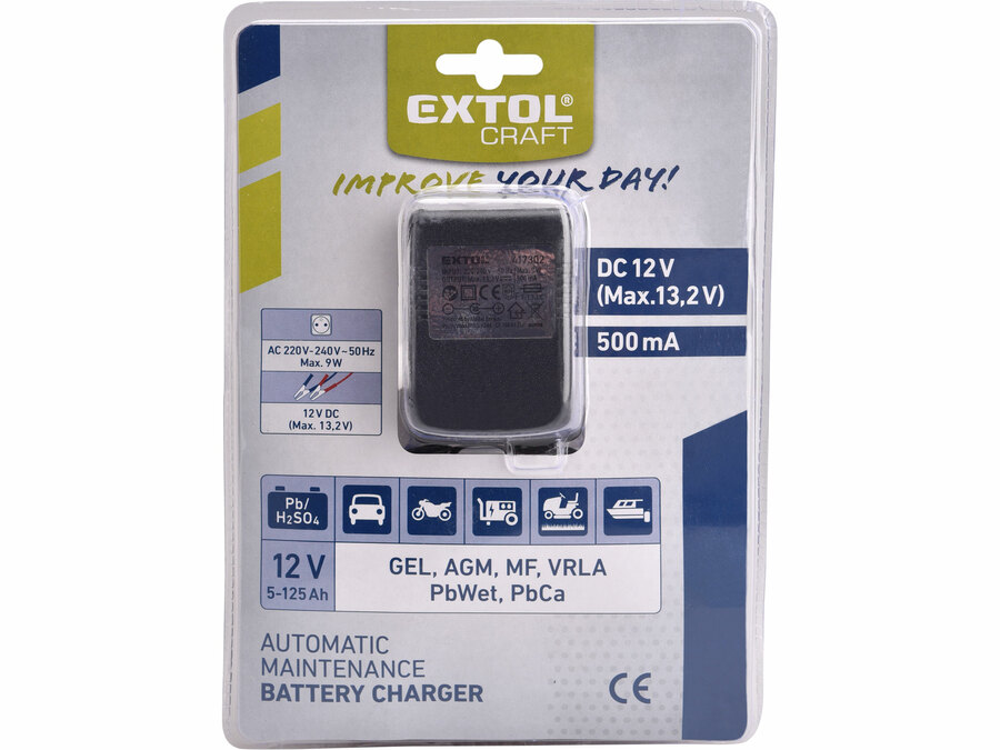 Autonabíječka udržovací 12V 500mA EXTOL CRAFT 417302
