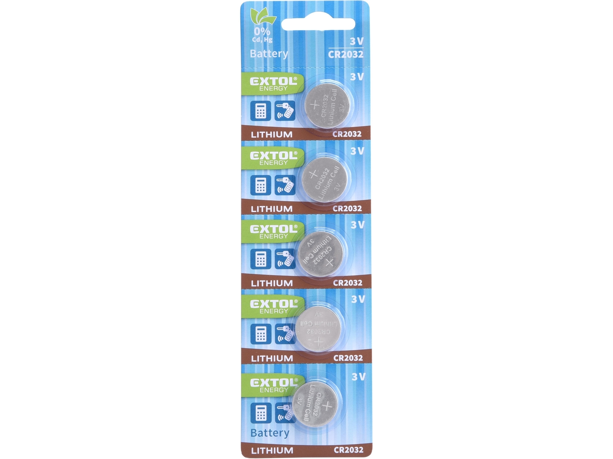 Baterie lithiové 1ks, 3V (CR2032) EXTOL ENERGY 42050