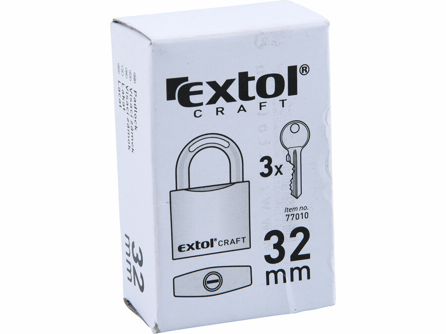 Zámek visací litinový barevný 32mm EXTOL CRAFT 77010