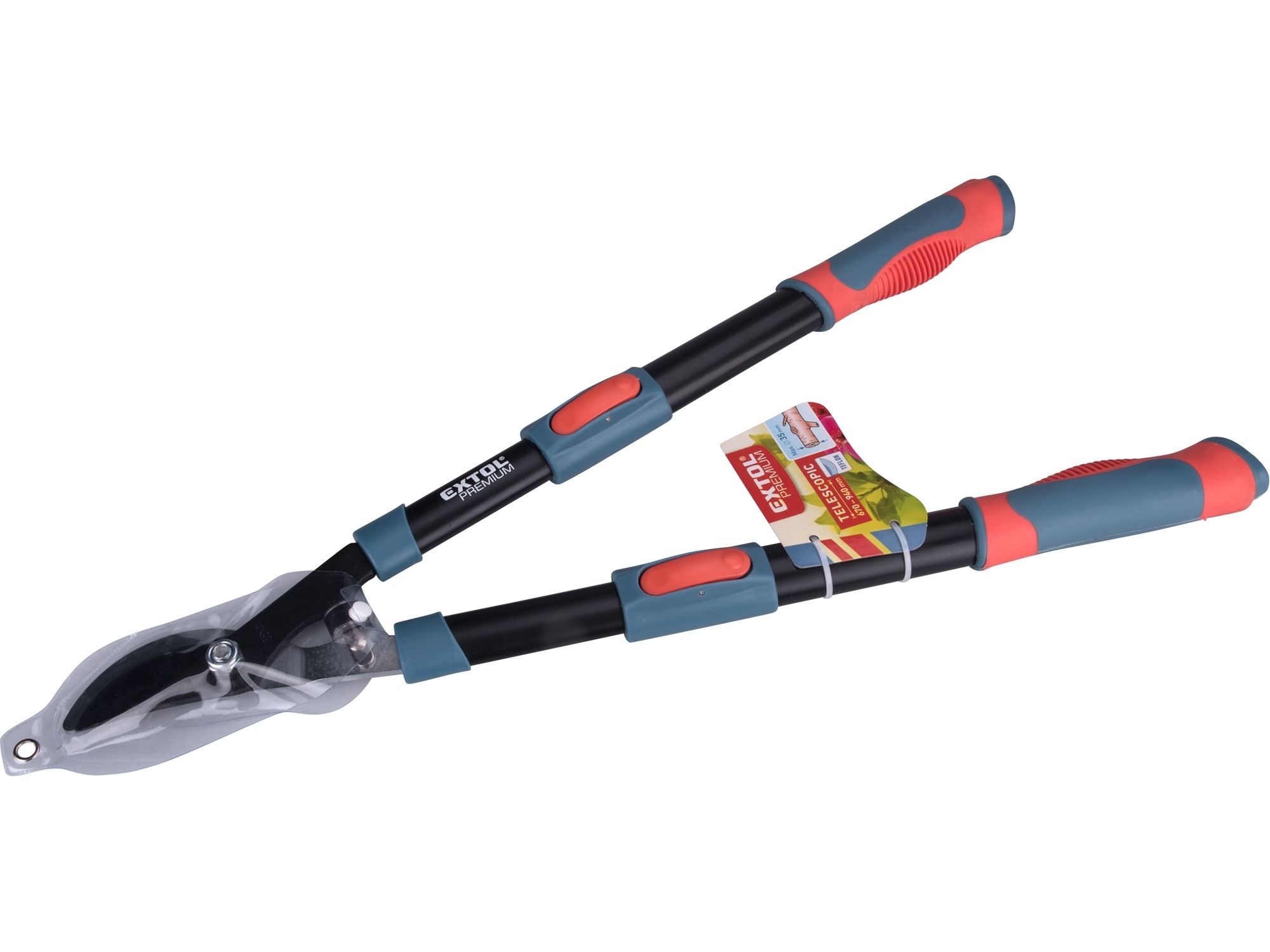 Nůžky na větve teleskopické dvousečné 640-905mm HCS EXTOL PREMIUM 8873106