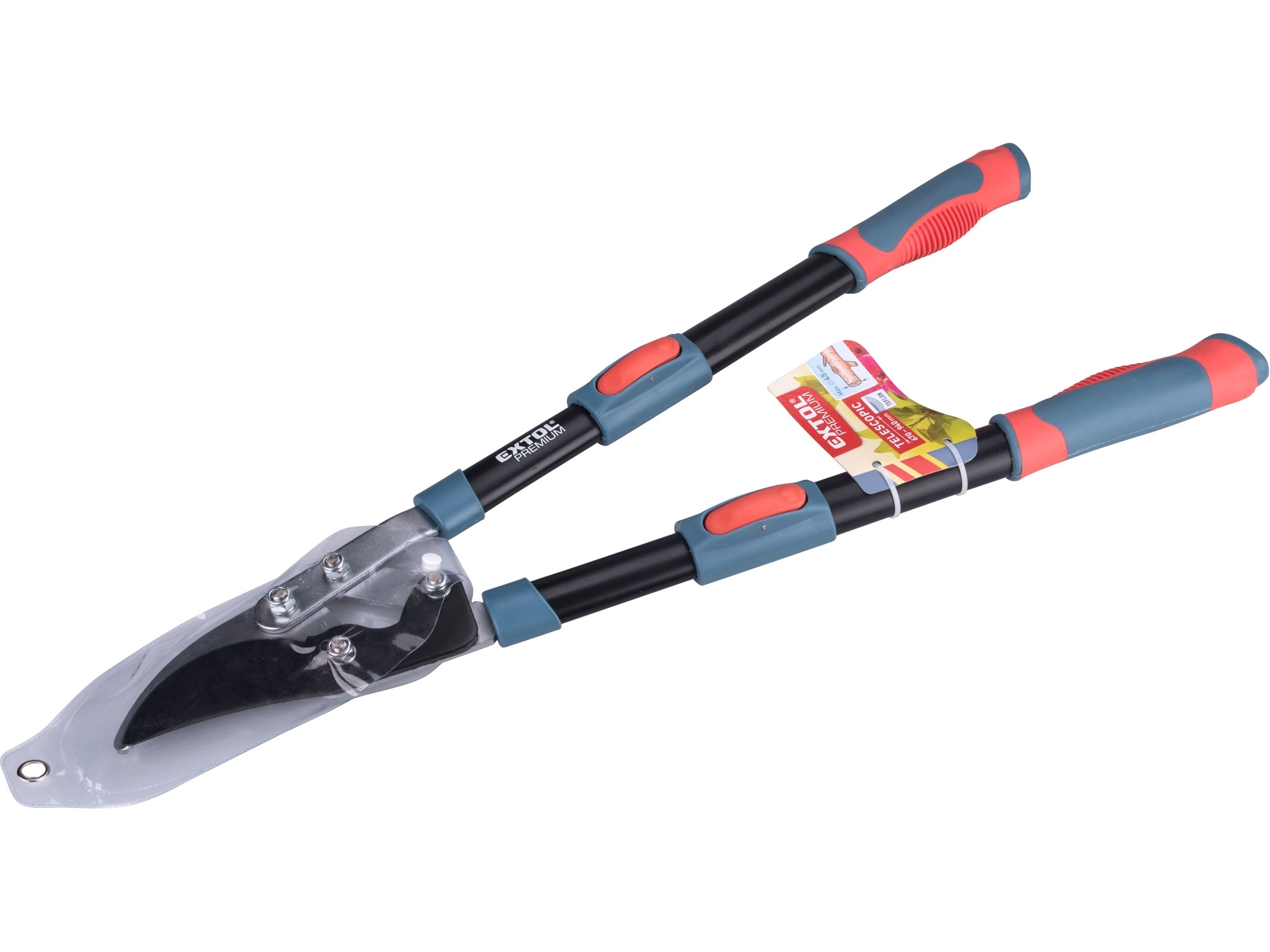Nůžky na větve teleskopické převodové dvousečné, 670-940mm, HCS EXTOL PREMIUM 8873116