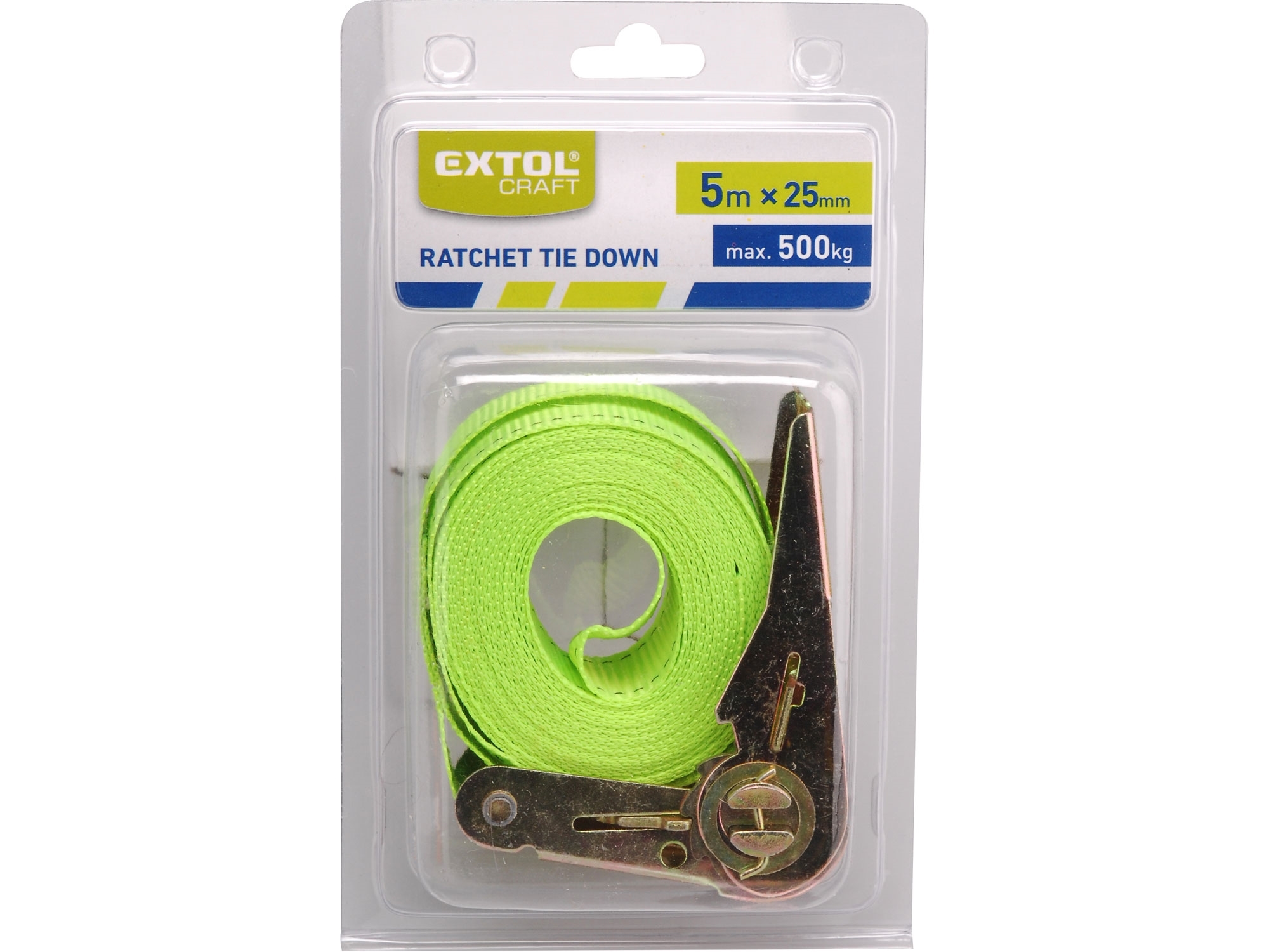 Pás upínací ráčnový, 5m x 25mm, max. 500kg EXTOL CRAFT 96700