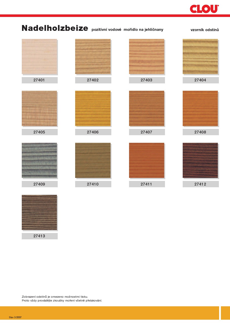 Clou Nadelholz-Beize 27407 1l mořidlo na jehličnaté dřeviny