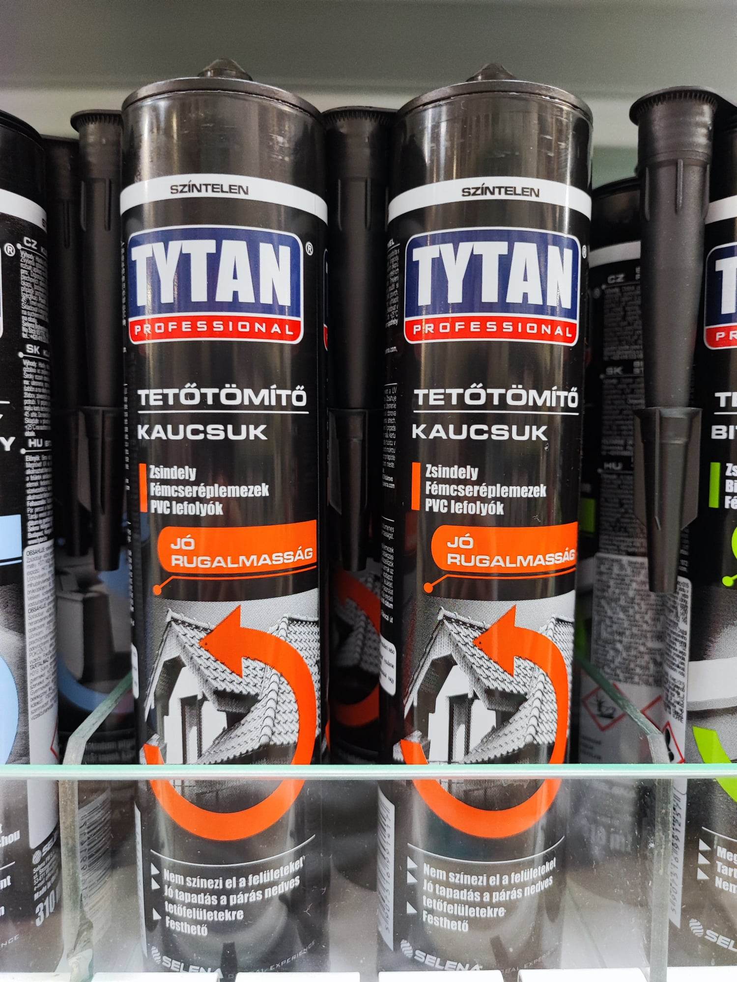 Tmel pokrývačský 310ml transparentní kaučuk TYTAN 10024938