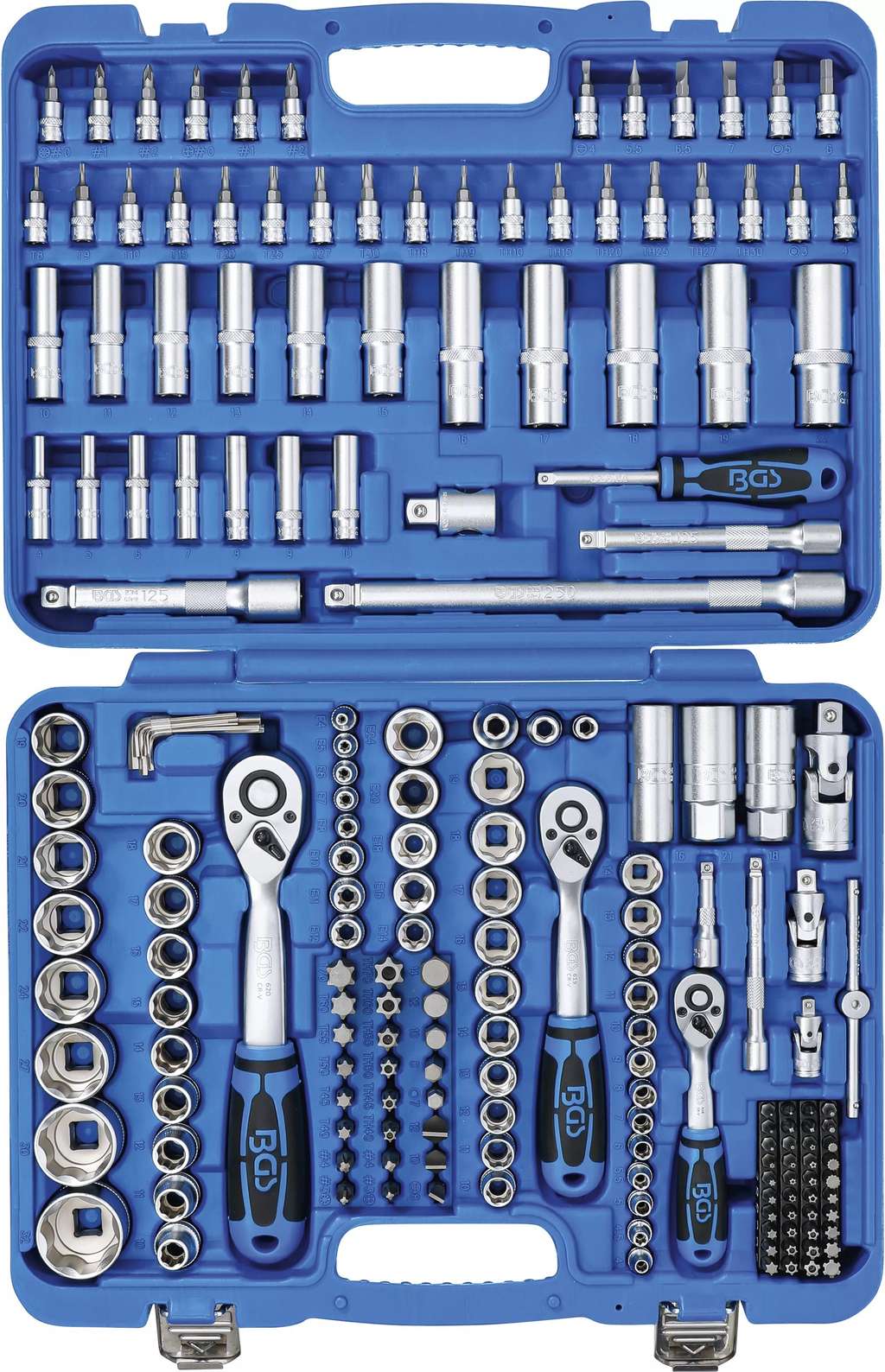 Gola sada 1/4"+3/8"+1/2", 4,0 - 32,0 mm, 192 dílů BGS technic 2292