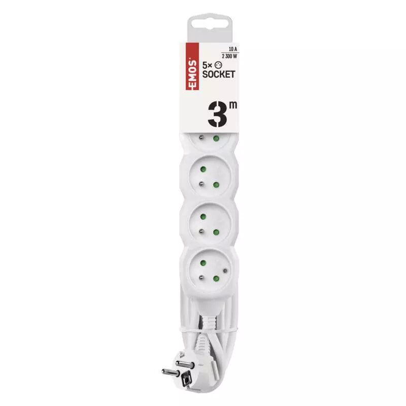 Prodlužovací kabel 3m, 5 zásuvek EMOS P0513