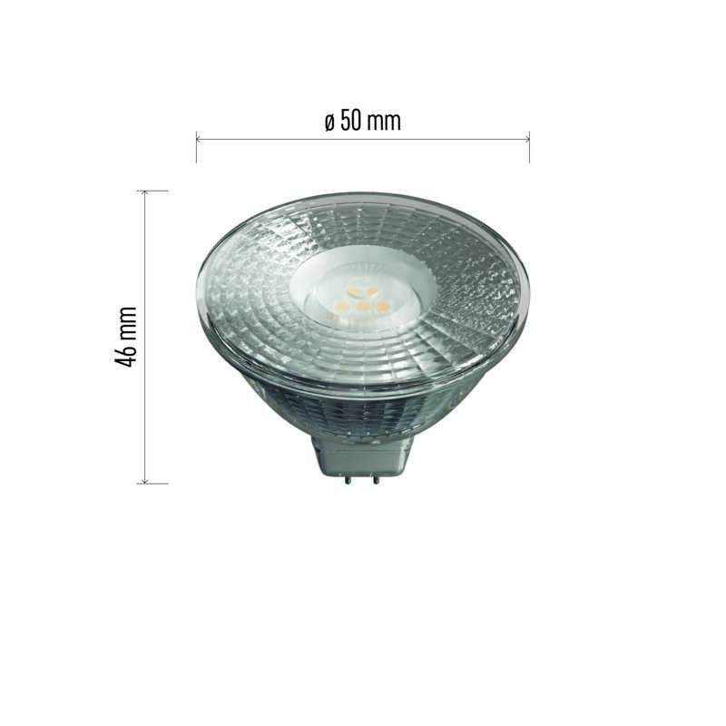 Žárovka LED GU5.3 MR16 4.5W neutrální bílá 4000K ZQ8434 focus