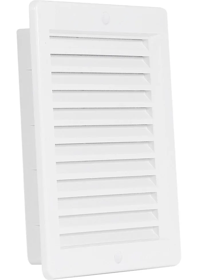 HACO Mřížka 150x200mm větrací s rámečkem a síťovinou bílá 0207