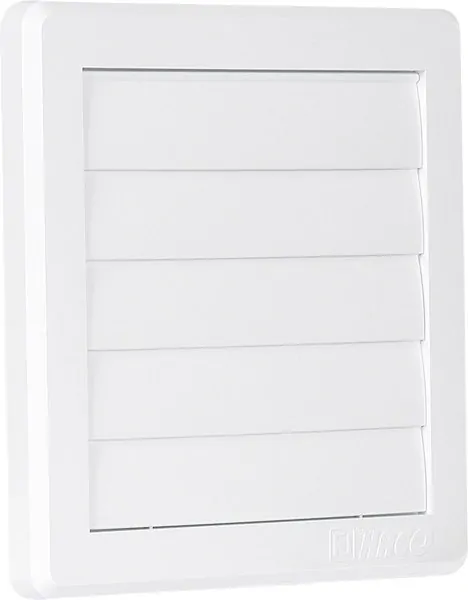 HACO Mřížka 175x175mm G/125 větrací gravitační bílá 0233