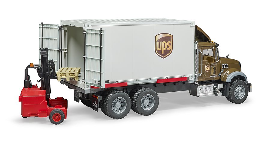 BRUDER 2828 Nákladní auto MACK Granite UPS Logistik BR 2828