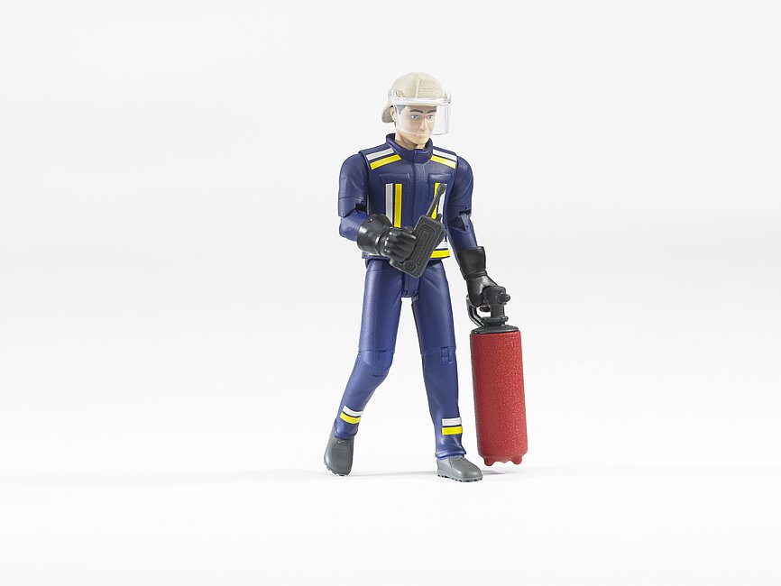 BRUDER 60100 Figurka hasič v obleku s příslušenstvím BR 60100