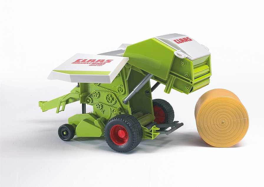 BRUDER 2121 Zeleno bílý BALÍKOVAČ slámy CLAAS Rollant 250 BR 2121