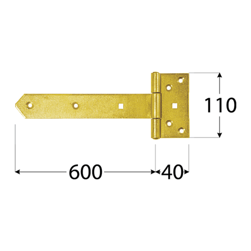Závěs ZBW600 brankový 600x60x110x40x4mm