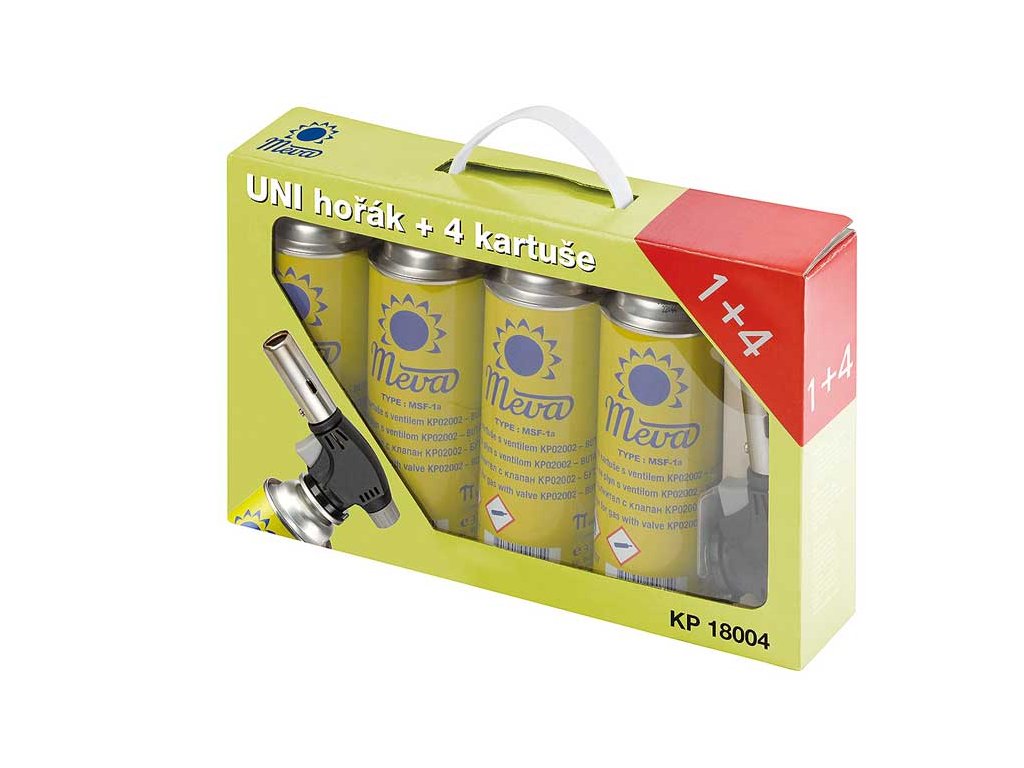 UNI hořák + 4 kartuše MEVA UKP18004