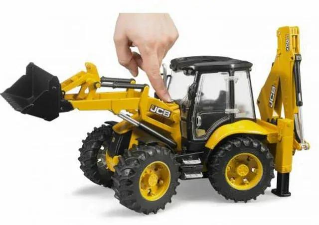 BRUDER 2454 Žlutý BAGR JCB 5CX eco s čelním nakladačem BR 2454
