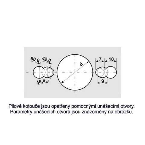 Pilový kotouč 250x3.2x30 60WZ 5381-13 Pilana
