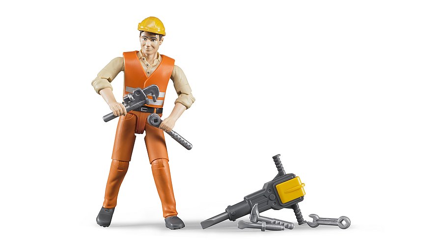 BRUDER 60020 Figurka stavební dělník BR 60020