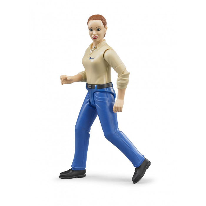 BRUDER 60408 Figurka žena modré kalhoty