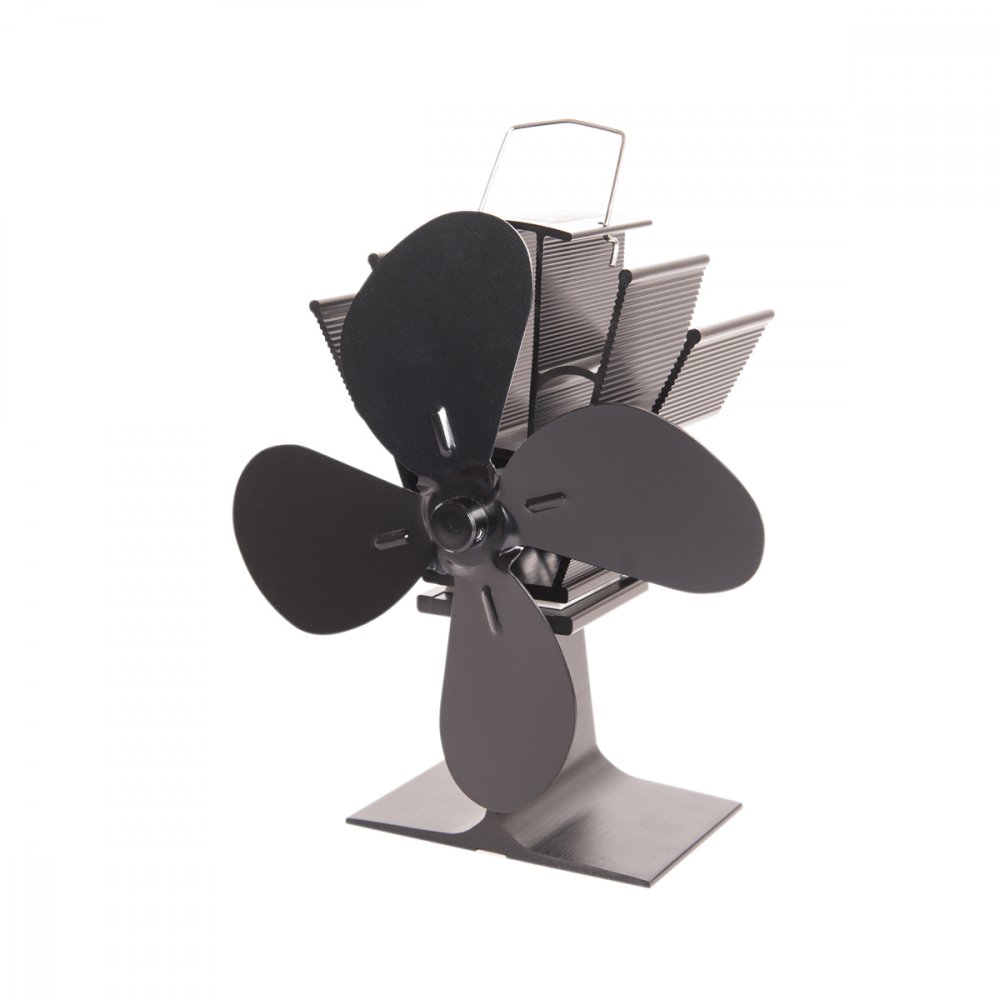 HS flamingo Ventilátor na kamna čtyřlopatkový, černý HSF17-267