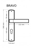 Klika Bravo, platina 90mm BB