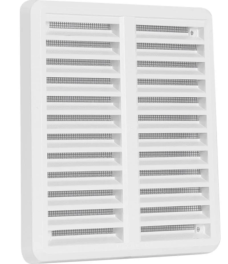 HACO Mřížka 150x150mm větrací se síťovinou krytka bílá 0313