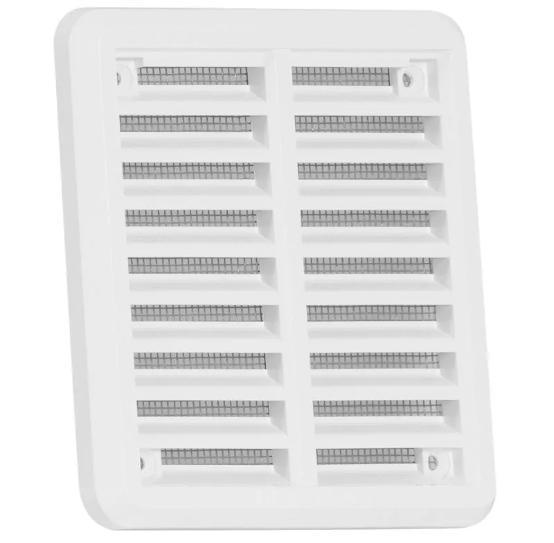HACO Mřížka 100x100mm větrací se síťovinou krytka plastová bílá 0307