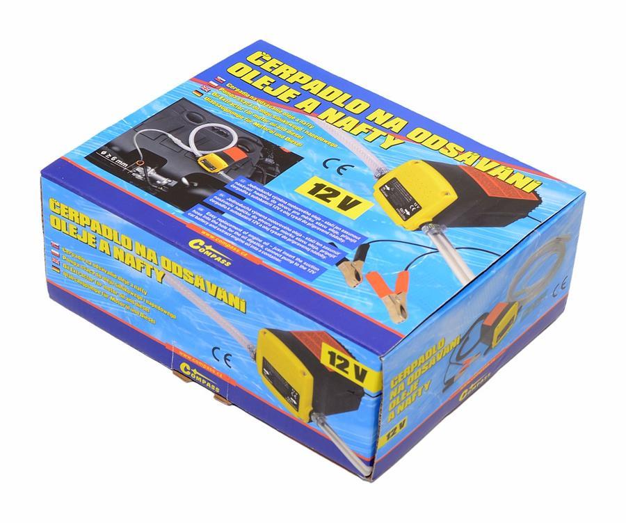 Čerpadlo na odsávání oleje a nafty 12V COMPASS 07248