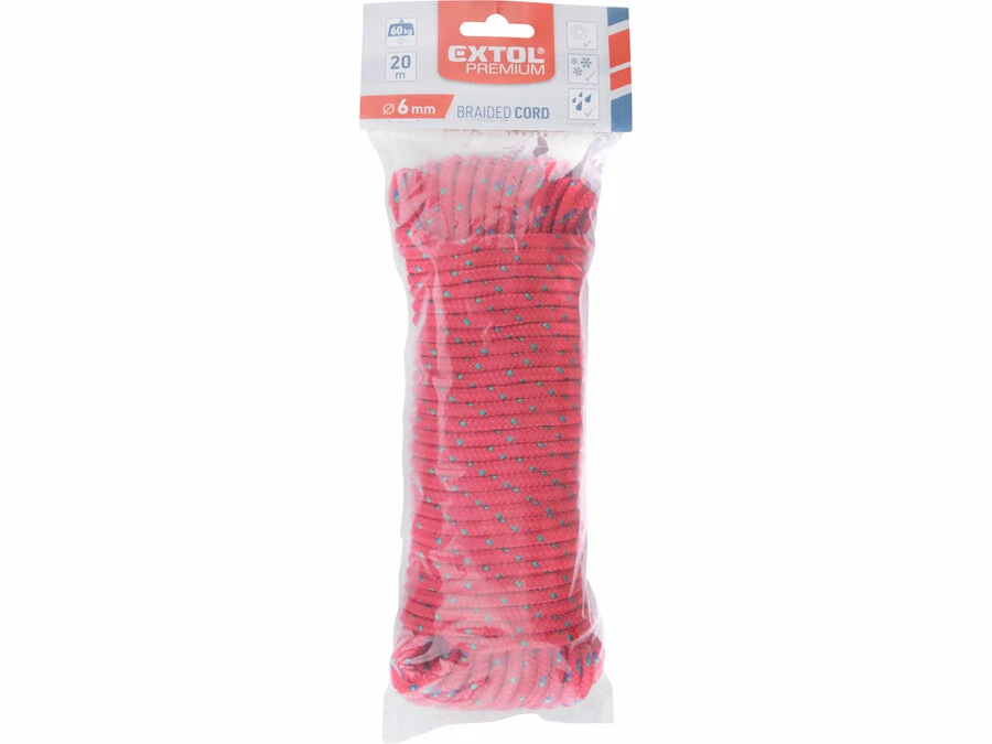 Šňůra pletená polypropylenová 6mm x 20m EXTOL PREMIUM 8856416
