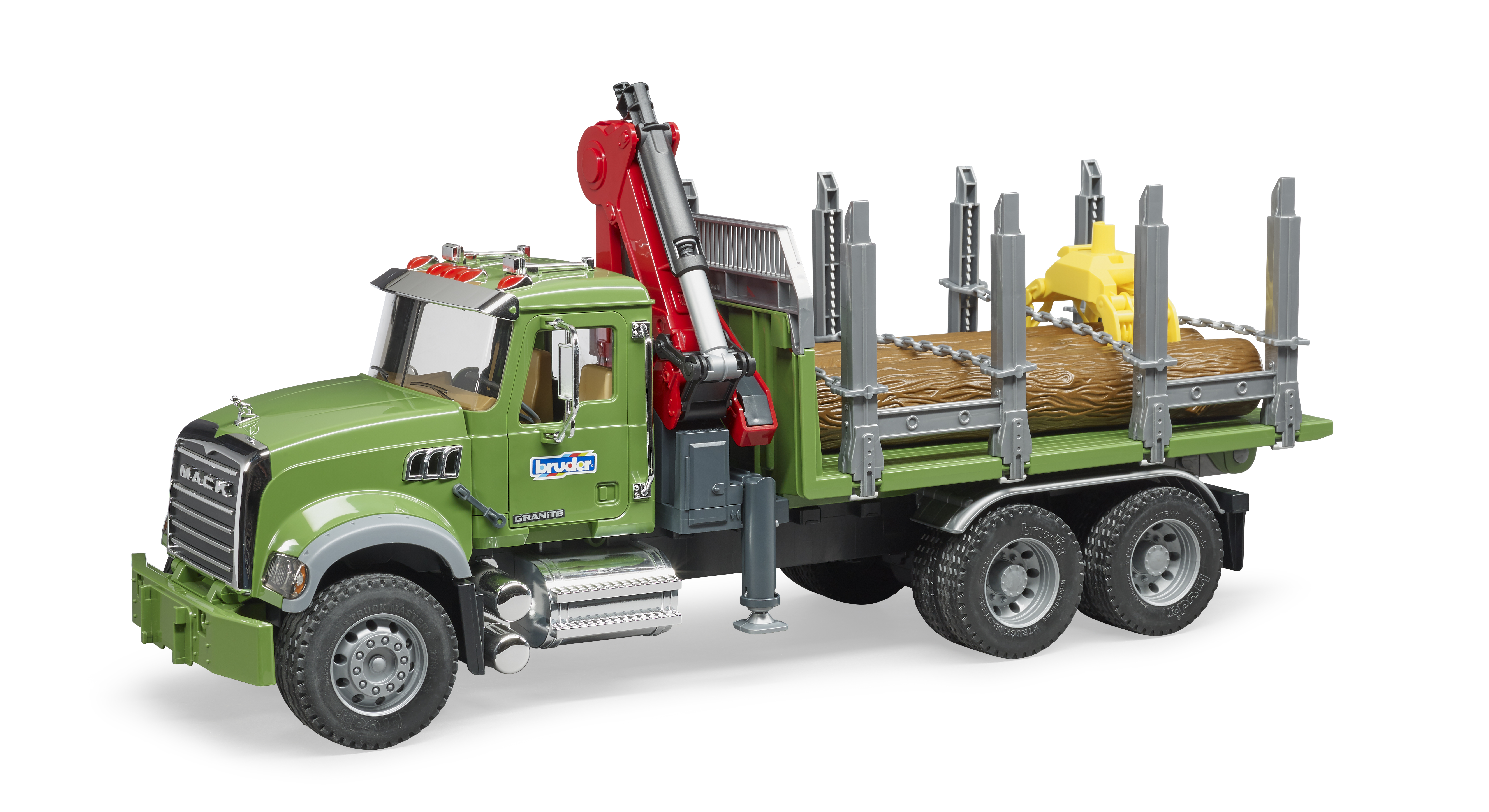 BRUDER 2824 Nákladní auto MACK granit přepravník dřeva BR 2824