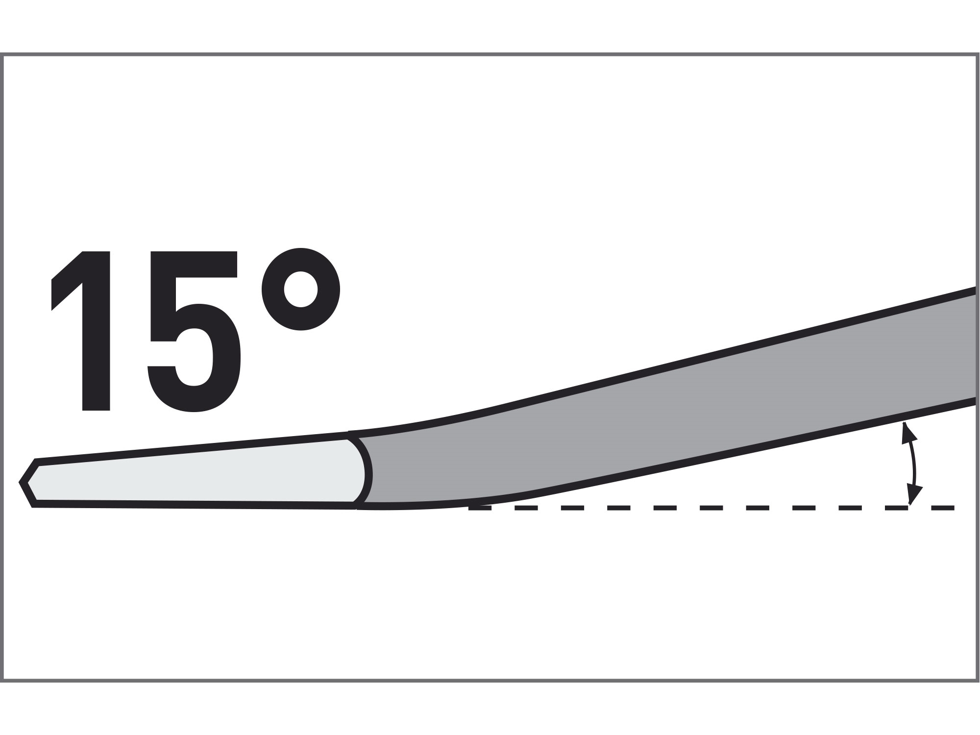Sekáč plochý SDS PLUS lomený 15°, 250x14mm, šířka ostří 60mm  EXTOL PREMIUM 8801511