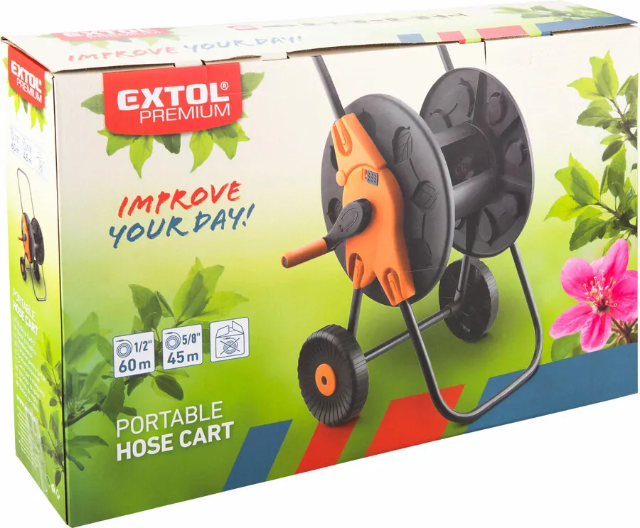 Vozík na hadici 1/2" x 60m EXTOL PREMIUM 8876482