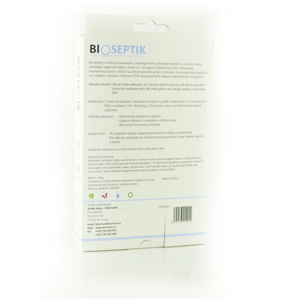 Bioseptik do žump,septiků,čistíren odpadních vod 100 g S1125