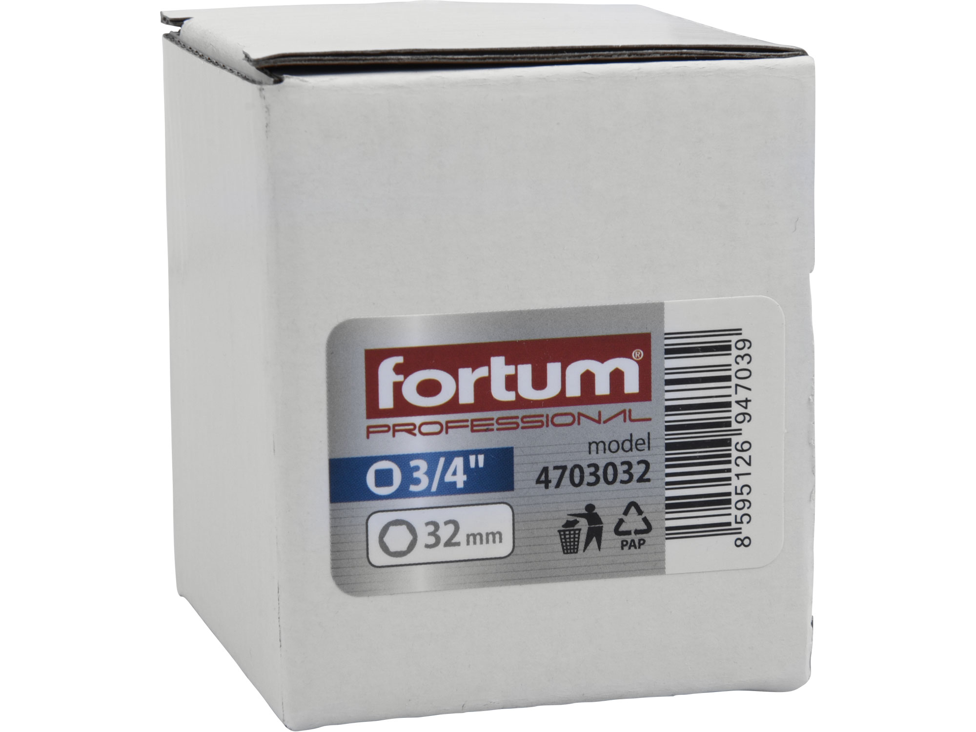Hlavice nástrčná rázová, 3/4“, 32mm, L 54mm FORTUM 4703032