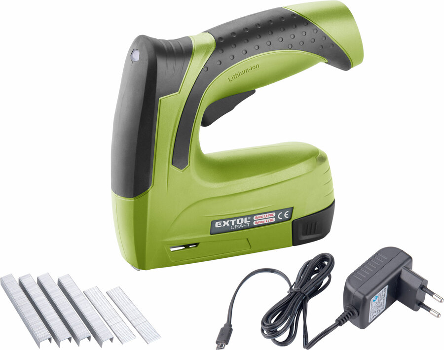 Sponkovačka/hřebíkovačka aku 4V Li-ion 1300mAh USB nabíjení EXTOL CRAFT 402901