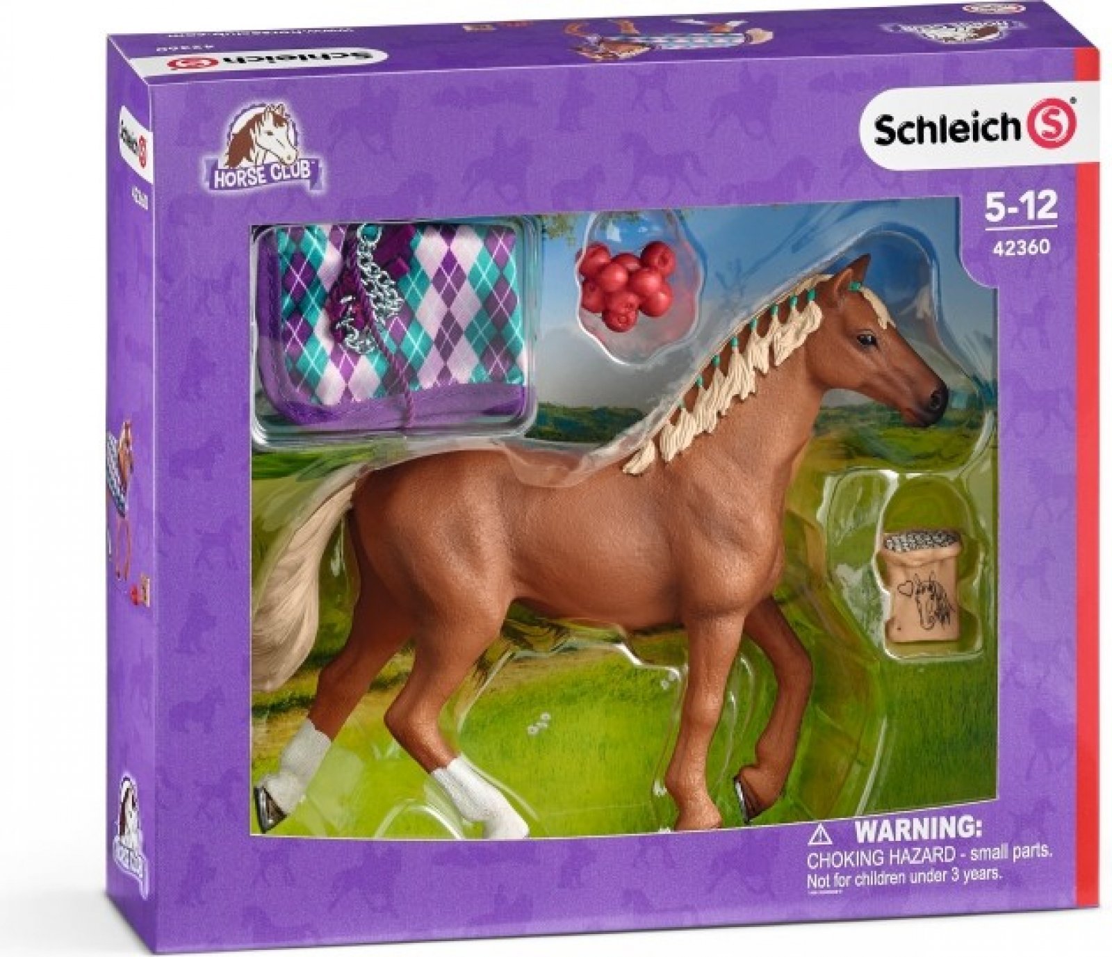 Schleich 42360 Anglický plnokrevník s přikrývkou