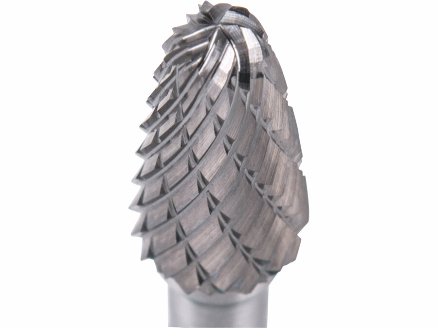 fréza karbidová kulatý oblouk o 10x20mm/stopka 6mm sek střední (double-cut) EXTOL INDUSTRIAL 8703754