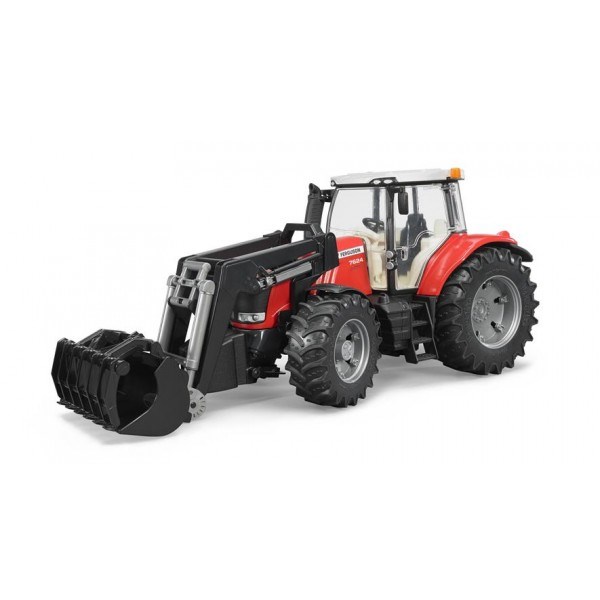 BRUDER 3047 Traktor MASSEY FERGUSON 7624 + čelní nakladač