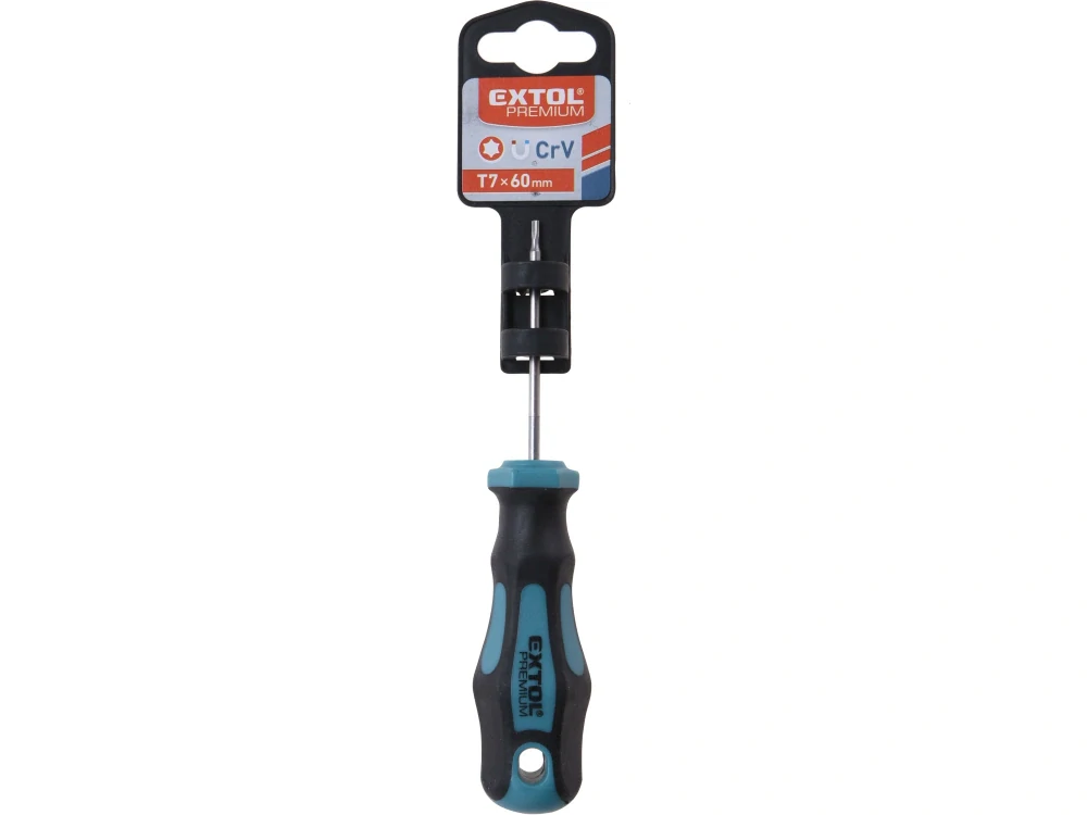 Šroubovák TORX, T7x60mm, CrV EXTOL PREMIUM 8819241