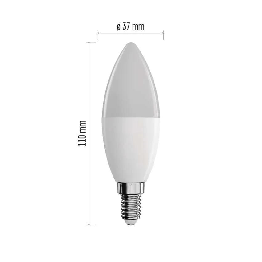 EMOS Chytrá LED žárovka GoSmart svíčka E14 4,8 W (40 W) 470lm RGB stmívatelná Wi-Fi ZQW322R