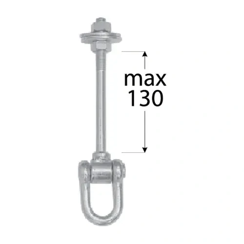 Hák houpačkový M12x130mm MHC 130 (max.70kg) DOMAX